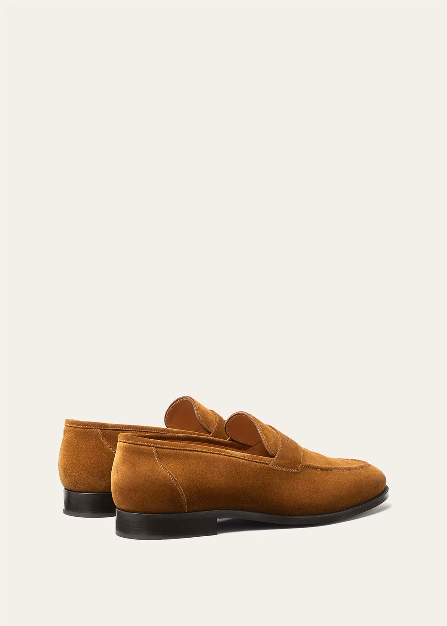 Mocassim Sergio em couro marrom-boi