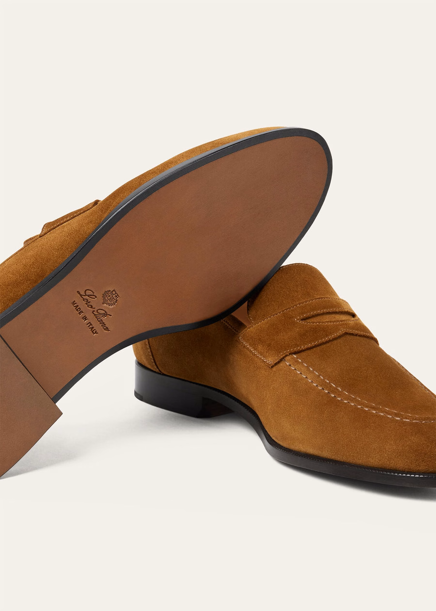 Mocassim Sergio em couro marrom-boi