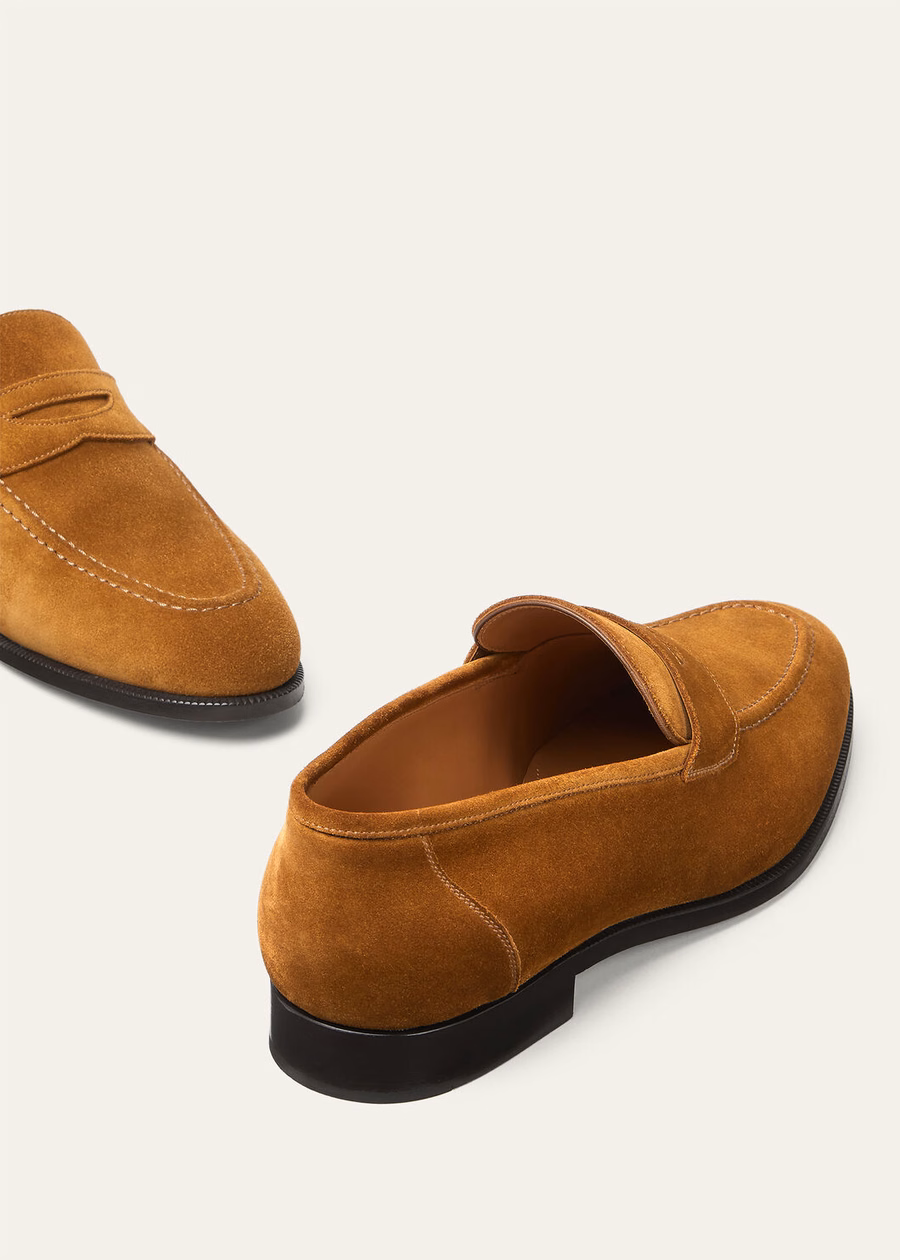 Mocassim Sergio em couro marrom-boi