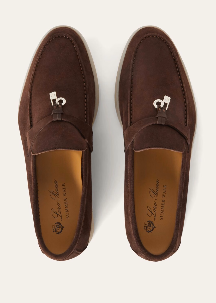 Mocassim Summer Charms Walk em camurça cor chocolate