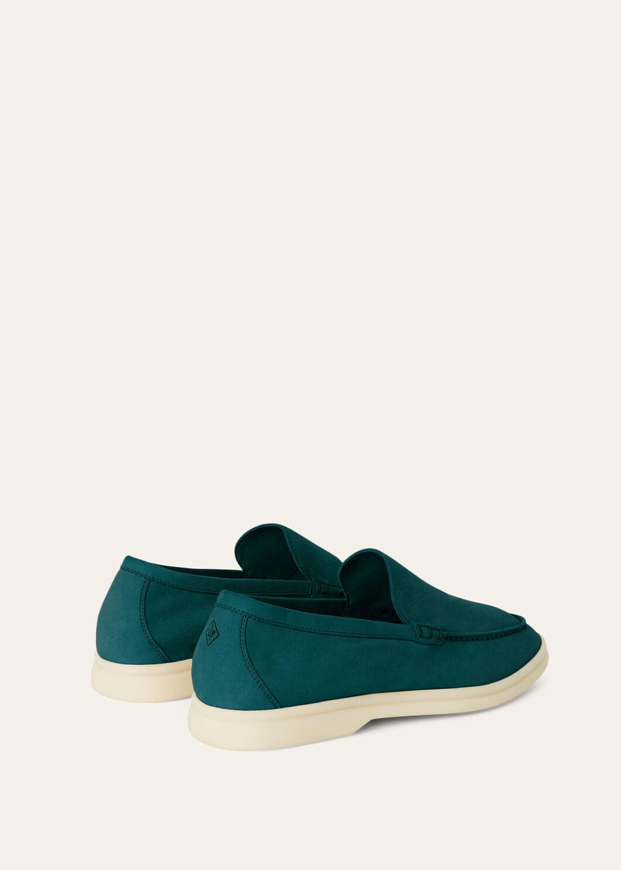 Mocassim Summer Walk em camurça verde Agano