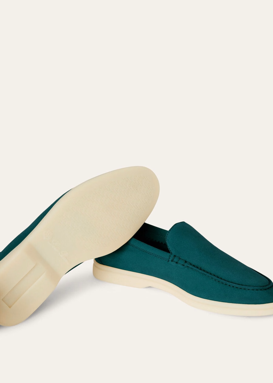 Mocassim Summer Walk em camurça verde Agano