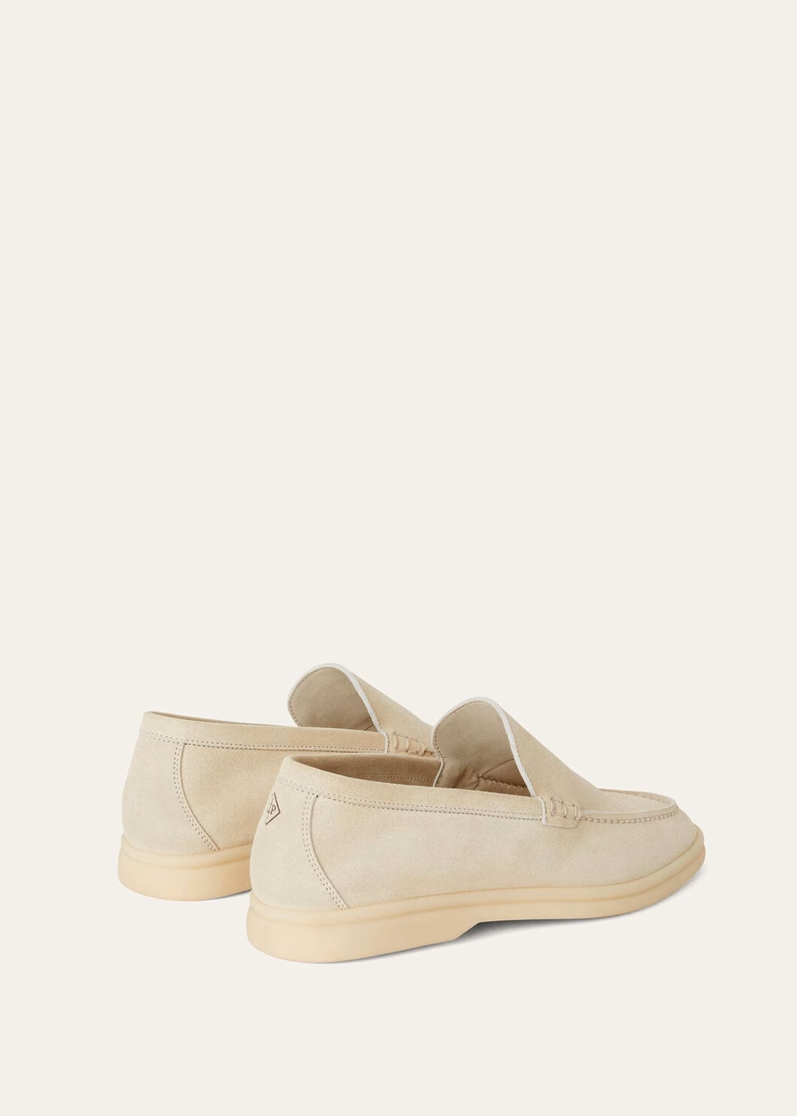 Mocassim Summer Walk em camurça cor Nougat