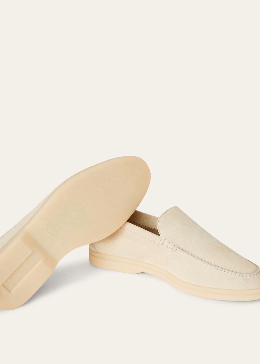 Mocassim Summer Walk em camurça cor Nougat