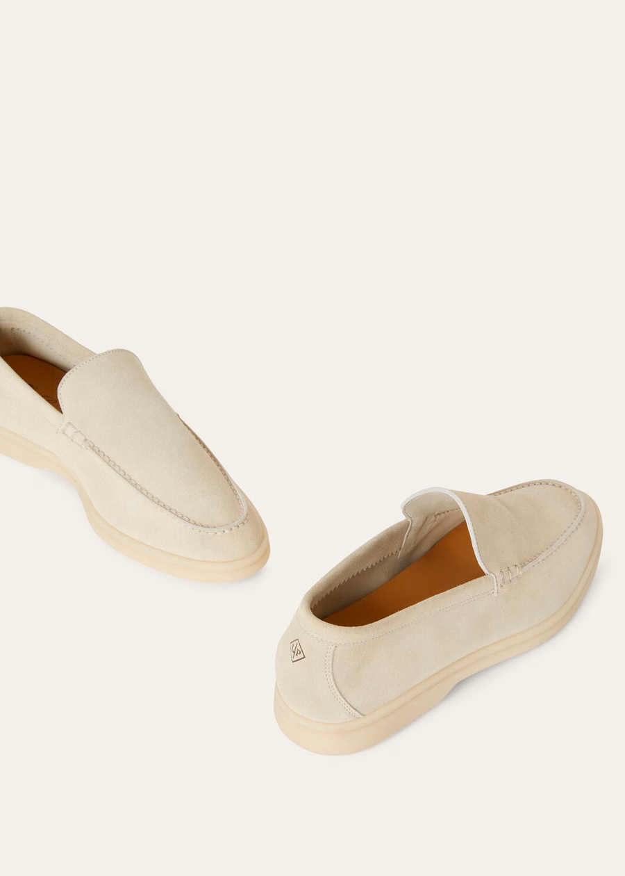 Mocassim Summer Walk em camurça cor Nougat