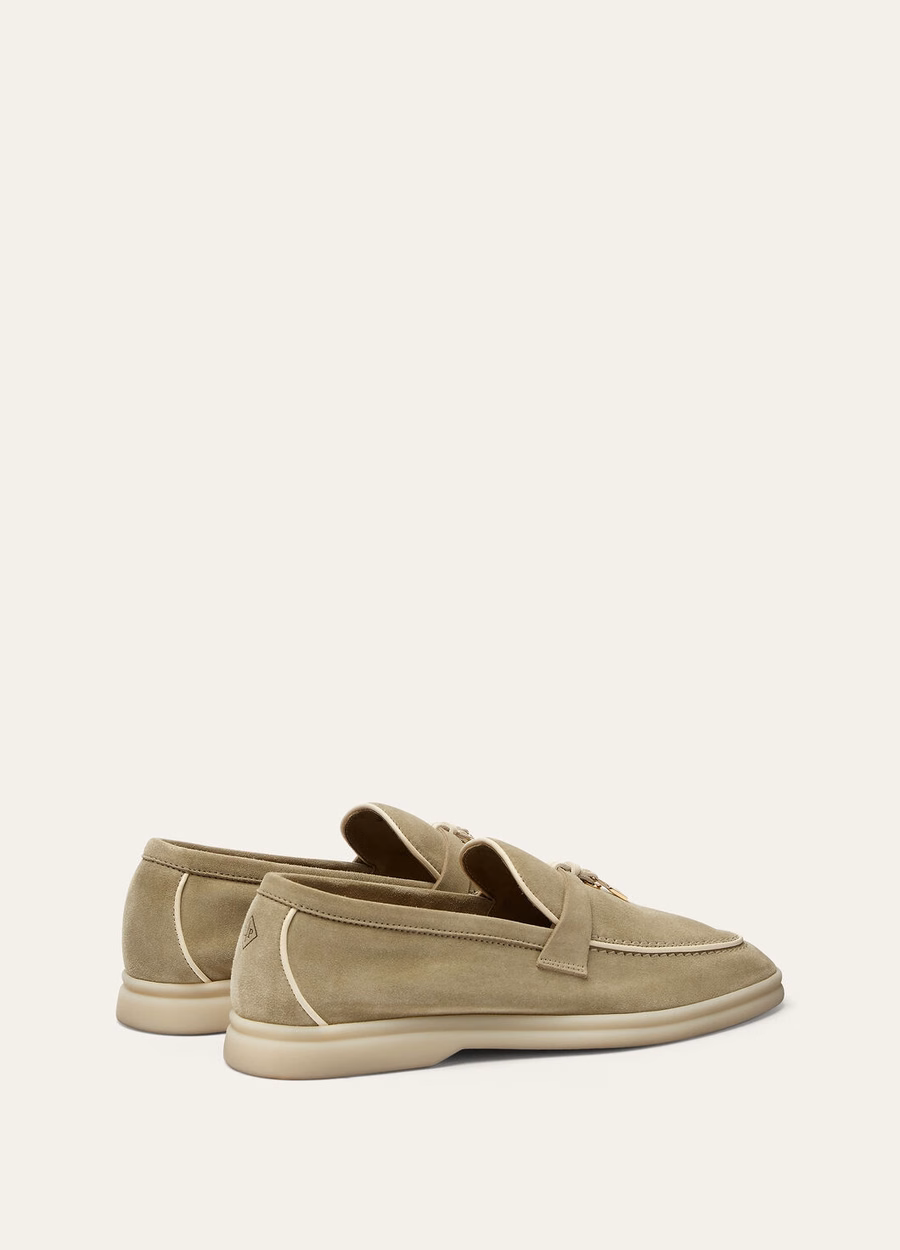 Mocassim Summer Charms Walk em camurça de pele de cabra seca Taragon