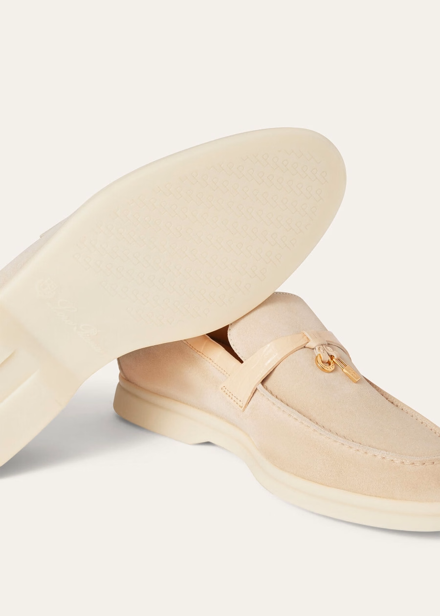 Mocassim Summer Charms Walk em camurça cor MASTIC CLARO