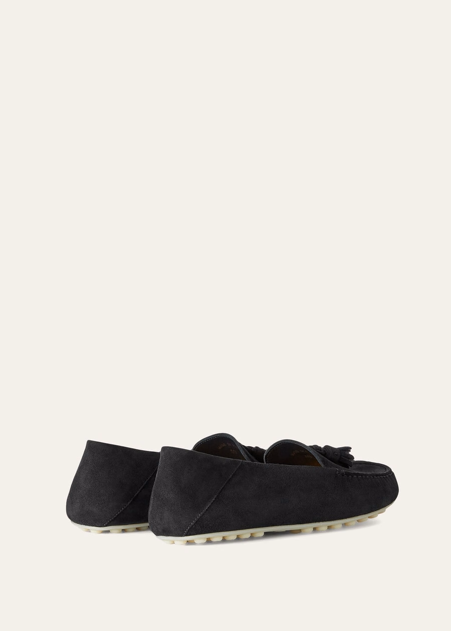 Mocassim Dot Sole Walk em camurça de cabra caviar