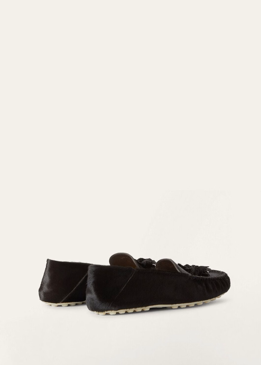 Mocassim Dot Sole Walk em pele de vitelo, cor chocolate