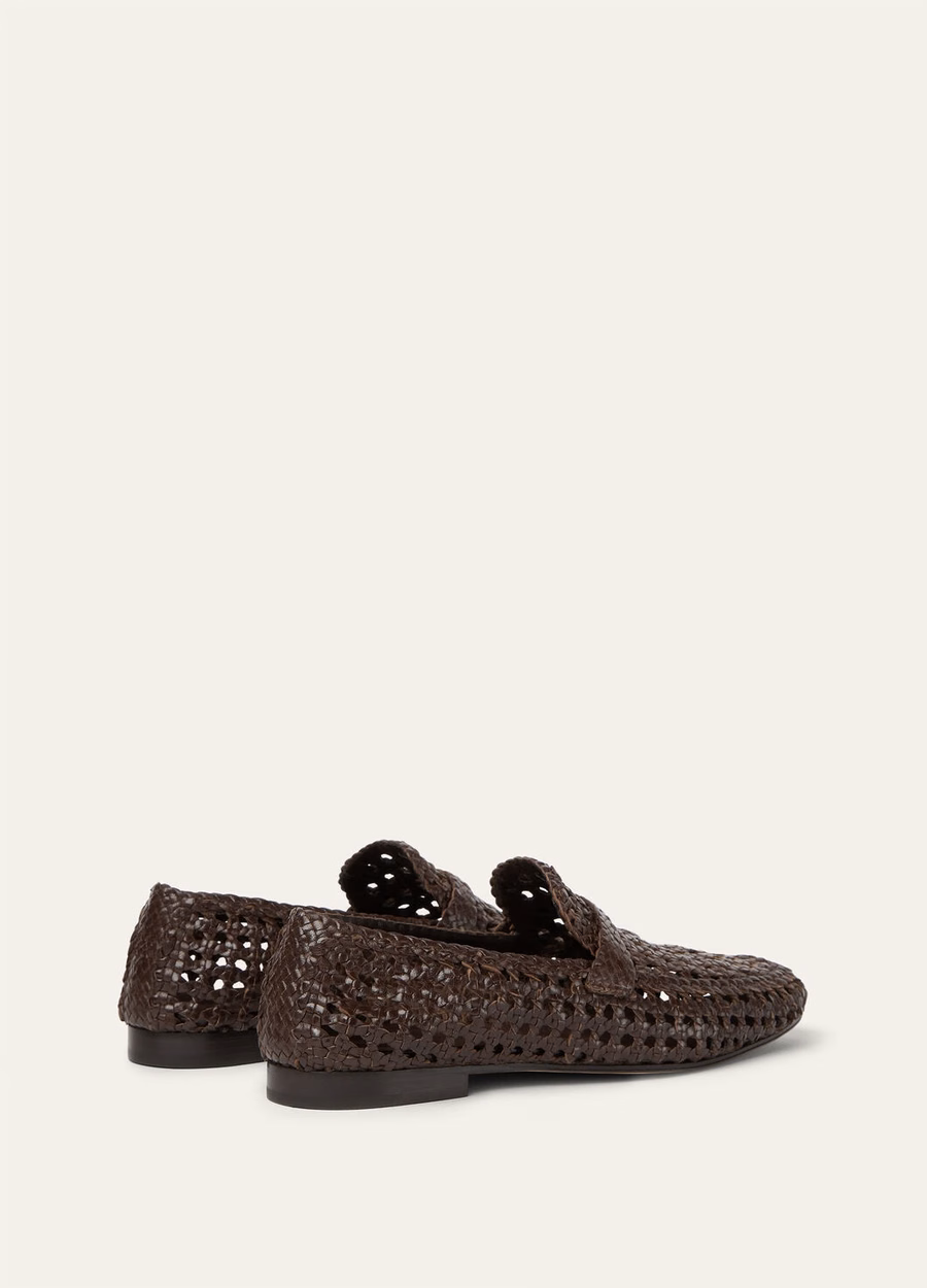 Leon Loafer em pele de cabra castanha clara
