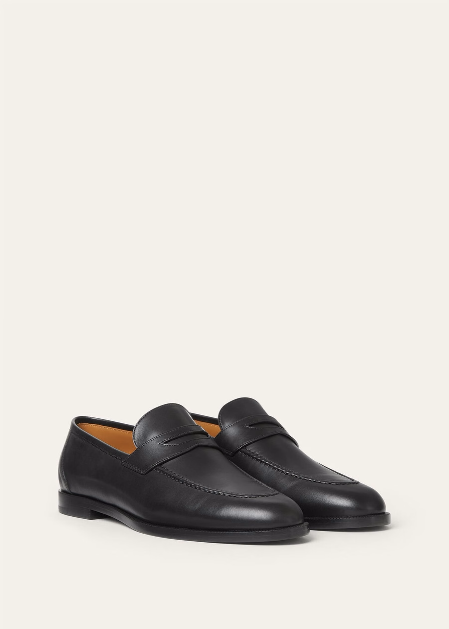 Mocassim Sergio em pele de vitelo preta
