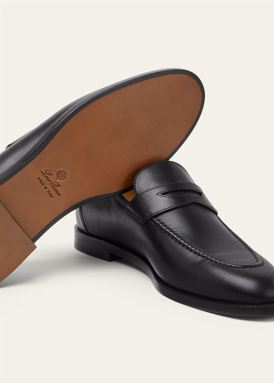 Mocassim Sergio em pele de vitelo preta