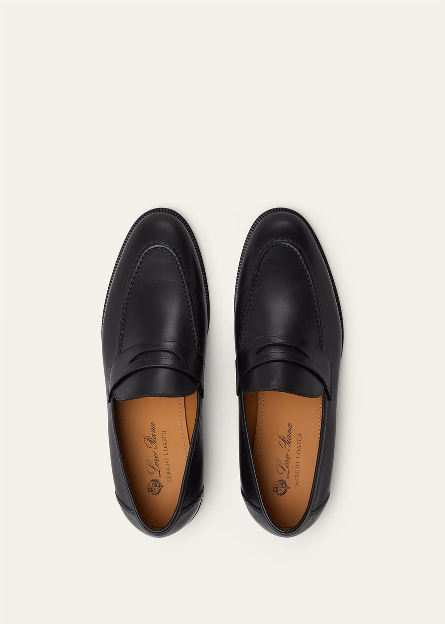Mocassim Sergio em pele de vitelo preta
