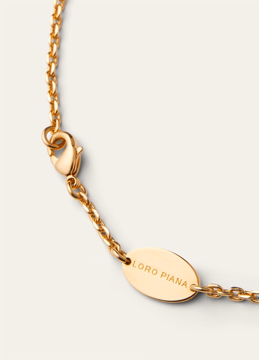 Colar Vicunha em Latão com Pingente de Sol Dourado