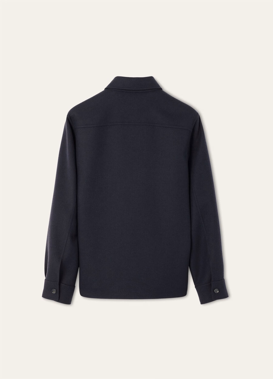 Camisa oversized azul marinho Jim Cashmere