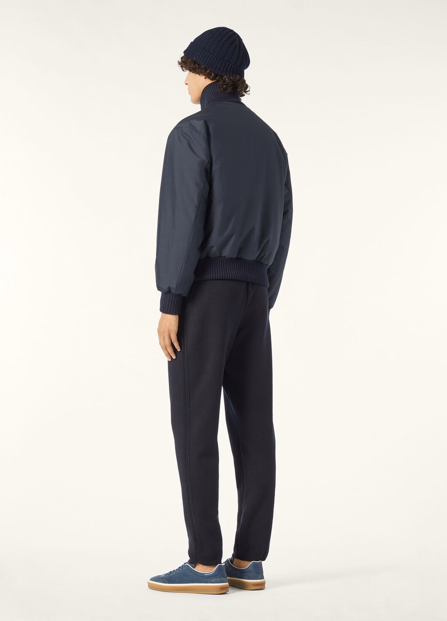 Jaqueta Bomber Denzel Silk - Storm System® Azul Marinho