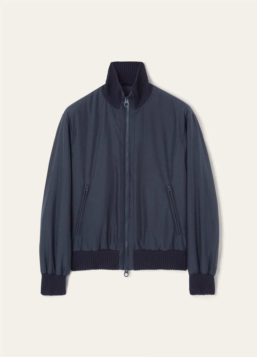 Jaqueta Bomber Denzel Silk - Storm System® Azul Marinho