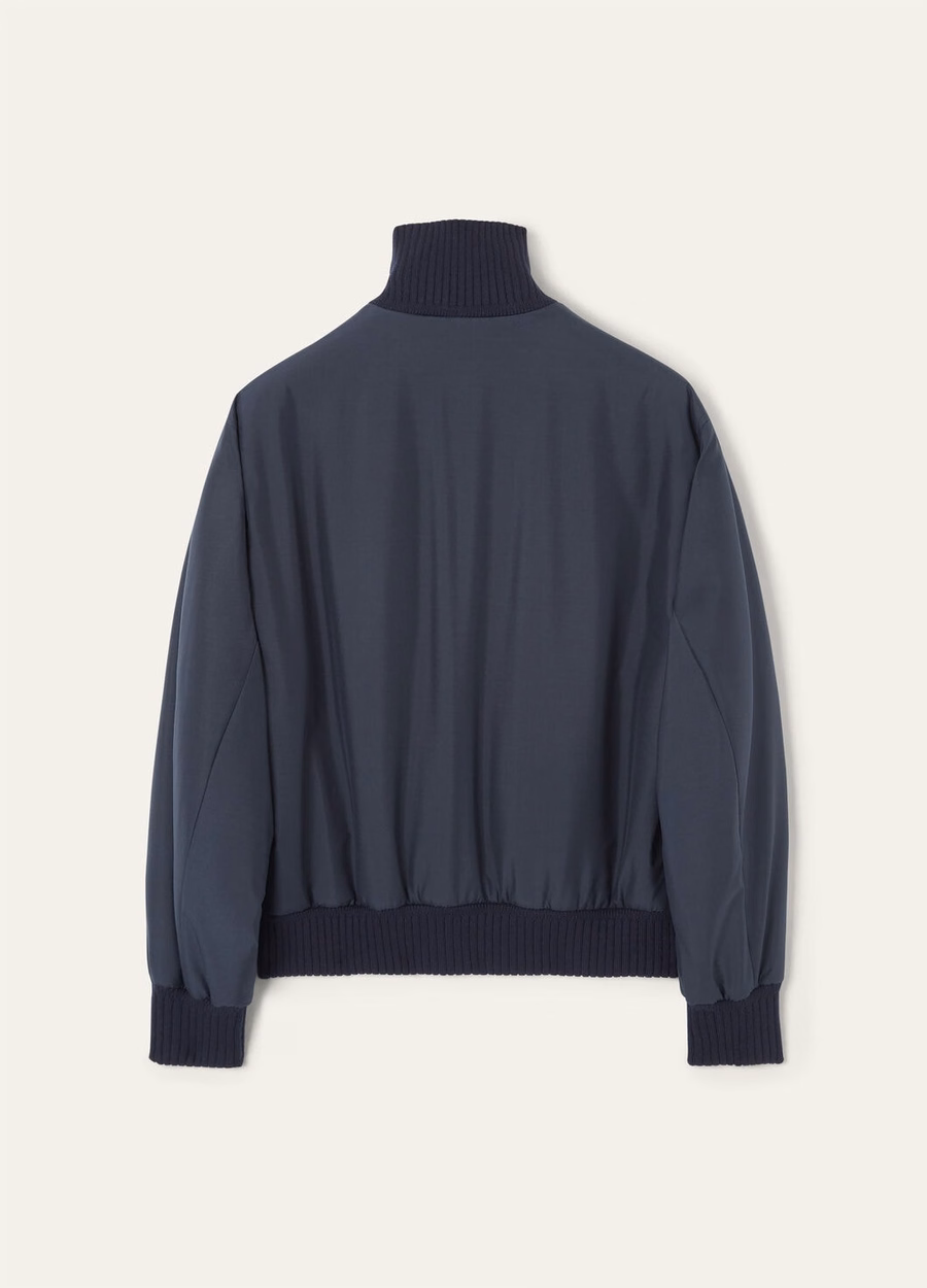 Jaqueta Bomber Denzel Silk - Storm System® Azul Marinho