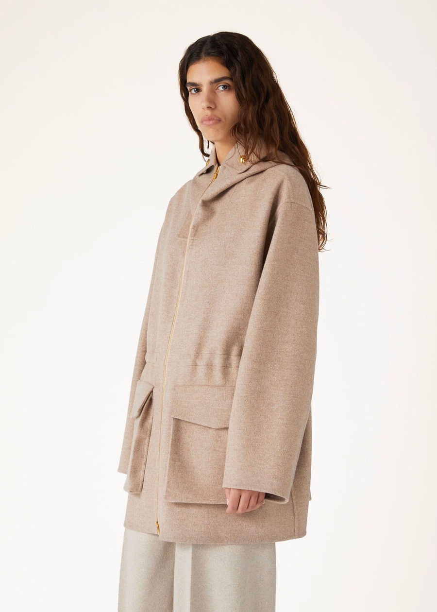Jaqueta Lamar Cashmere Marrom Natural