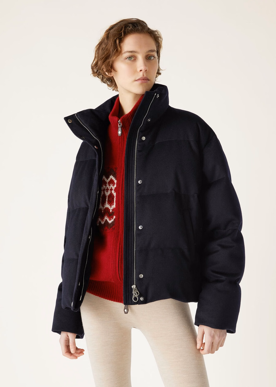 Jaqueta de cashmere Jools azul marinho
