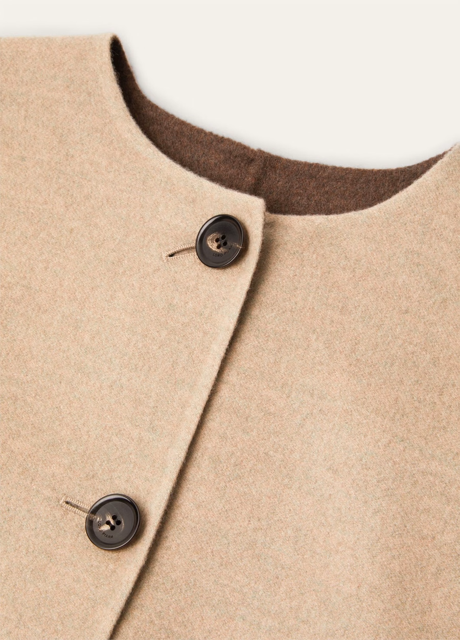 Jaqueta Navid Cashmere Rosa Granite Melange