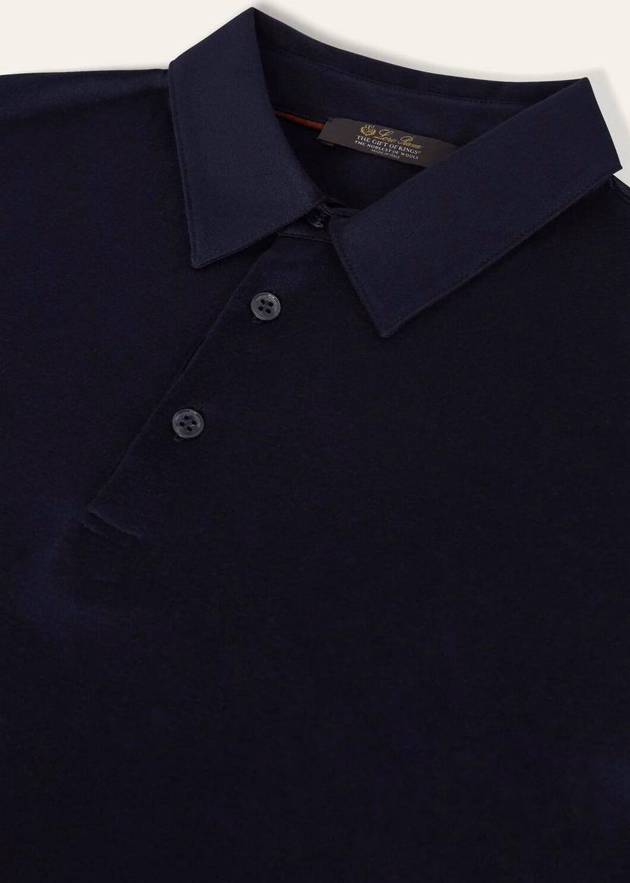 Camisa polo Kim da The Gift of Kings®, azul marinho.