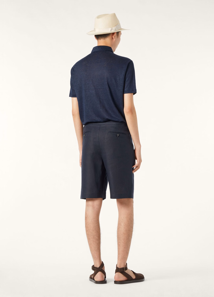 Camisa polo azul marinho