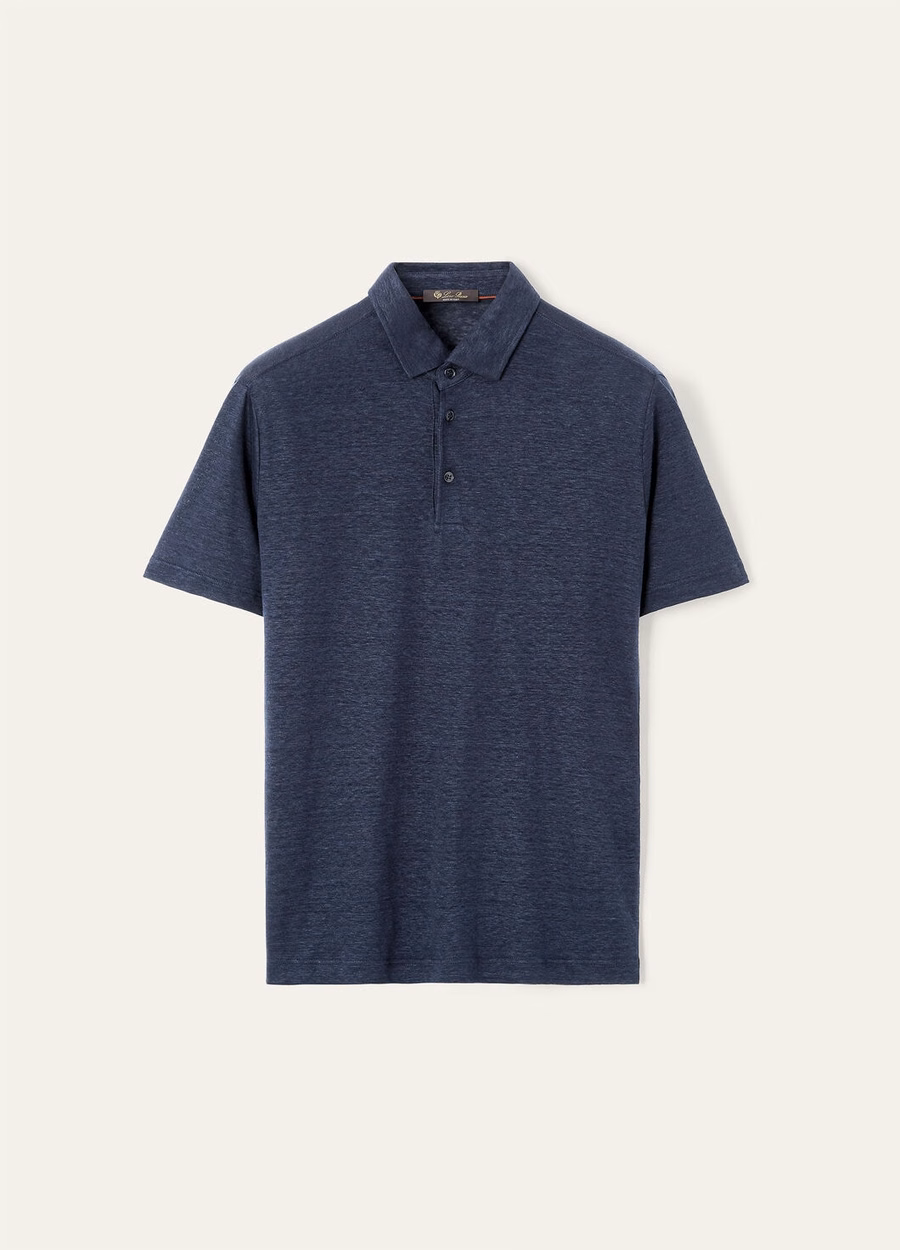 Camisa polo azul marinho
