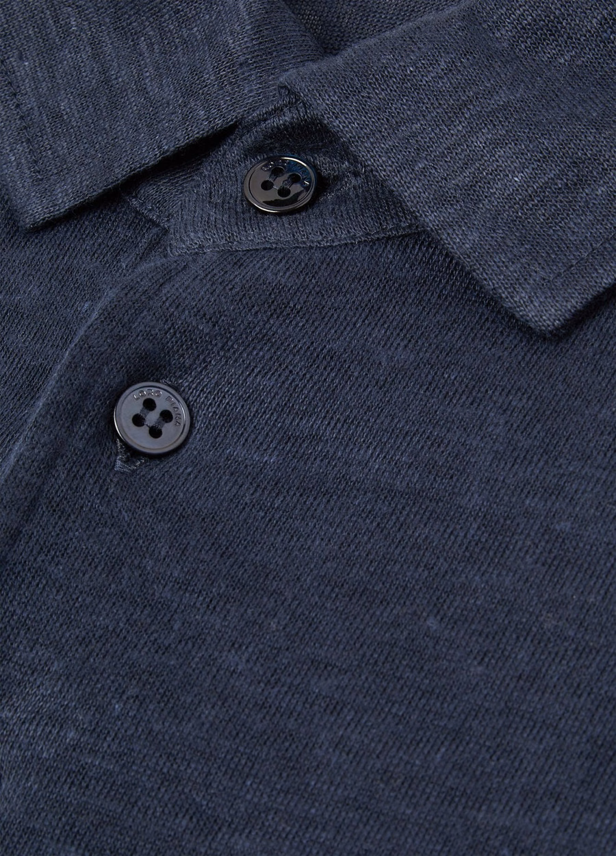 Camisa polo azul marinho