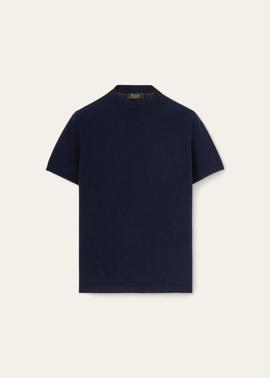 Camiseta de gola redonda azul marinho The Gift of Kings®