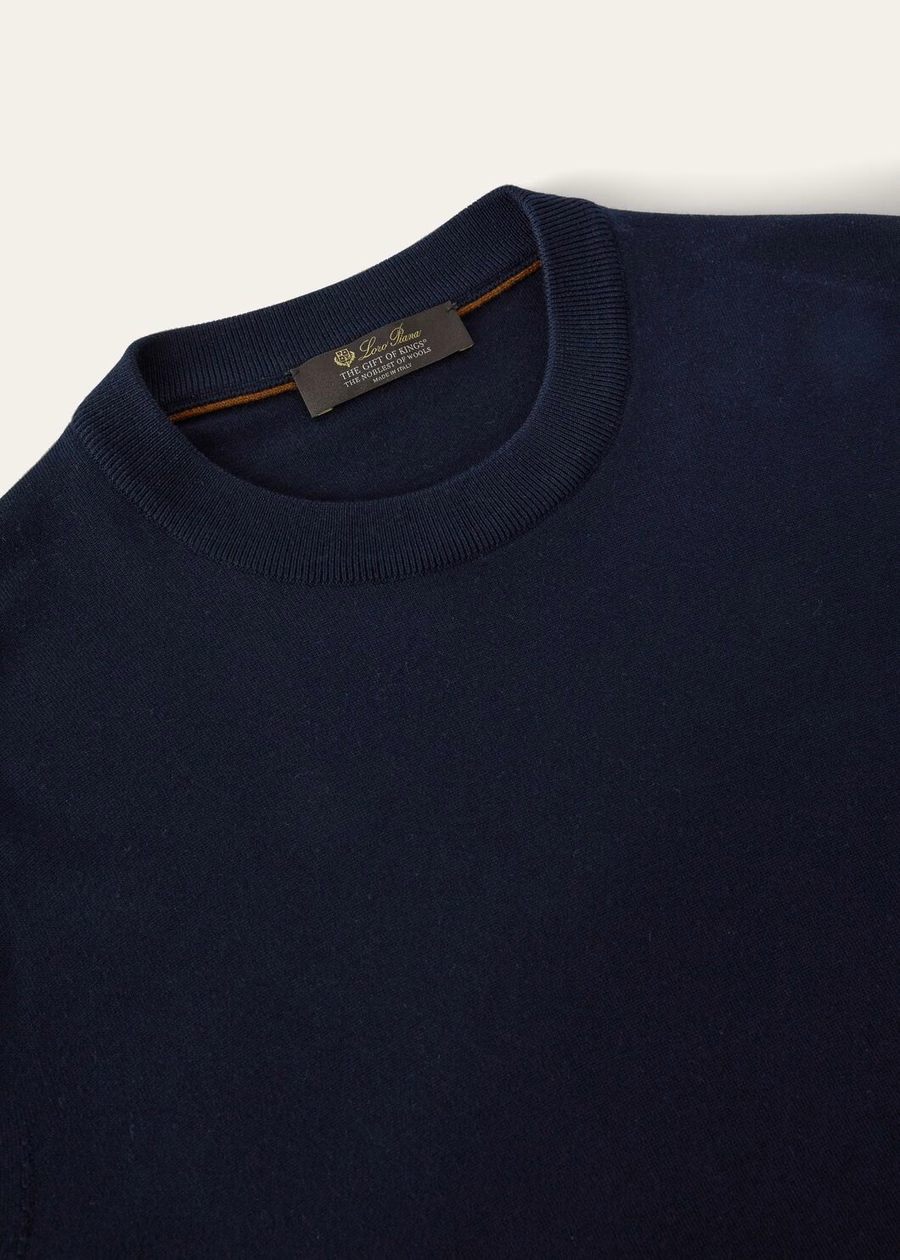 Camiseta de gola redonda azul marinho The Gift of Kings®