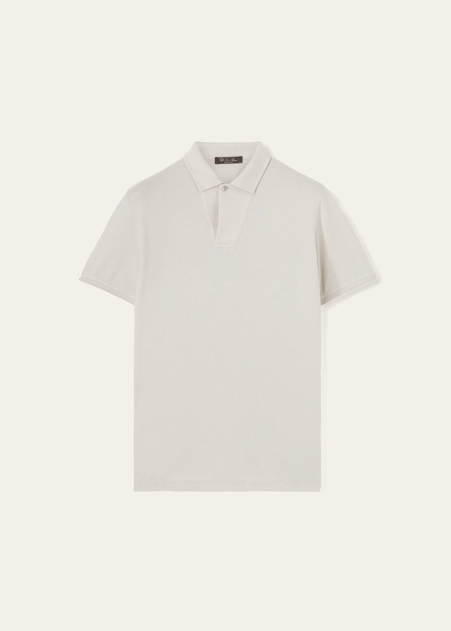 Camisa pólo aberta Algodão Seda GHIACCIO MEL