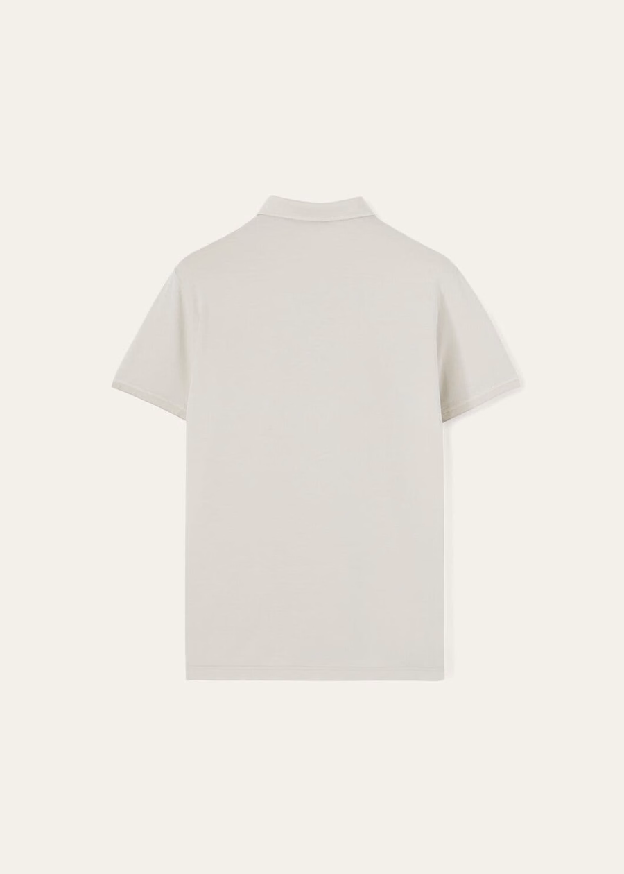 Camisa pólo aberta Algodão Seda GHIACCIO MEL