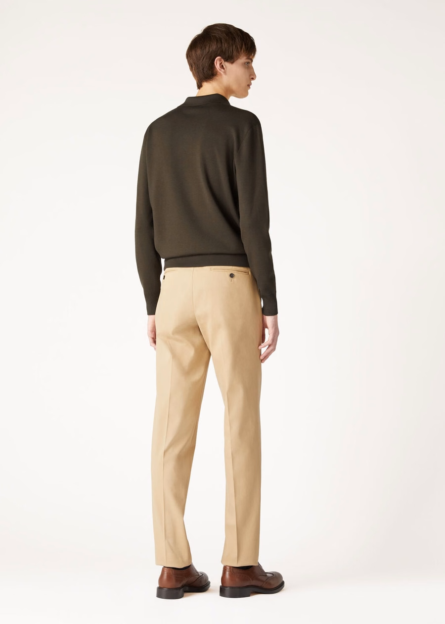 Camisa polo Wish® Wool Pine Grove com botões