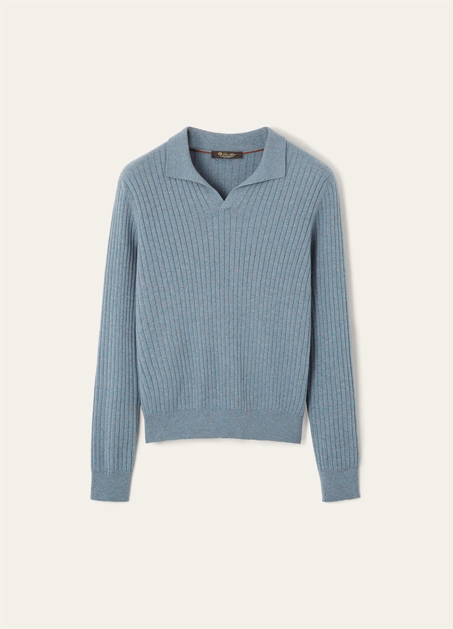 Camisa polo Lexington Baby Cashmere Sea Fog Melange