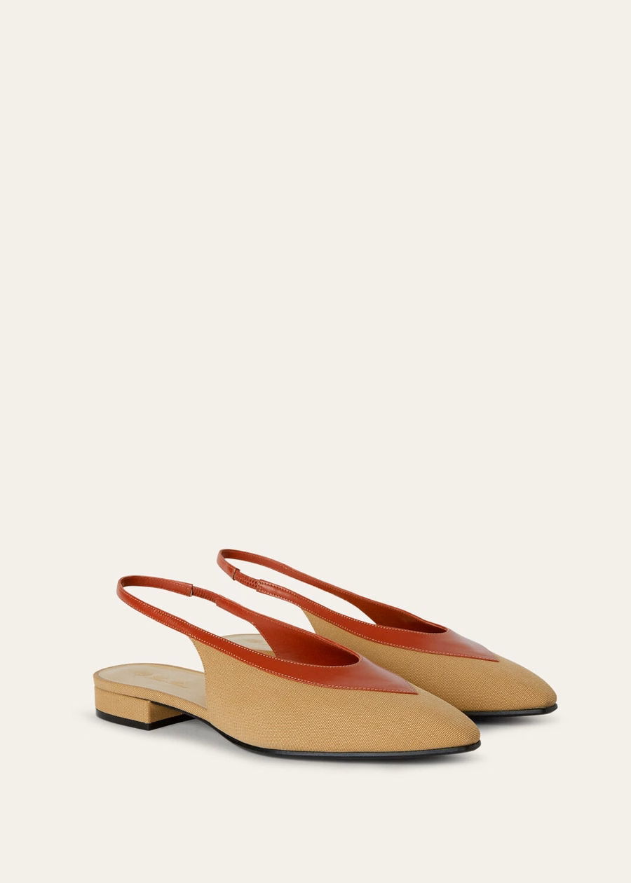 Rebecca Slingback Algodão Hinoki Wood/Deep Kummel