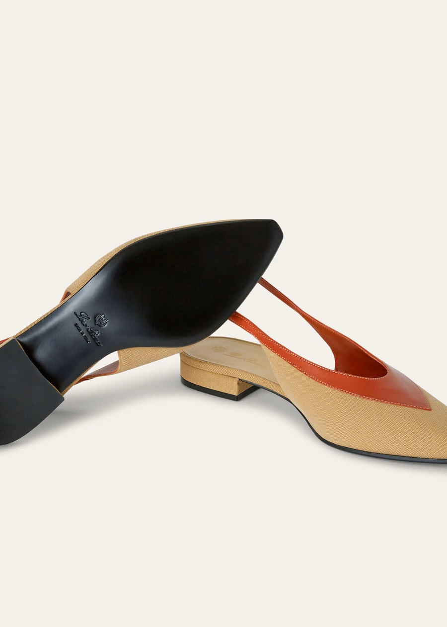 Rebecca Slingback Algodão Hinoki Wood/Deep Kummel