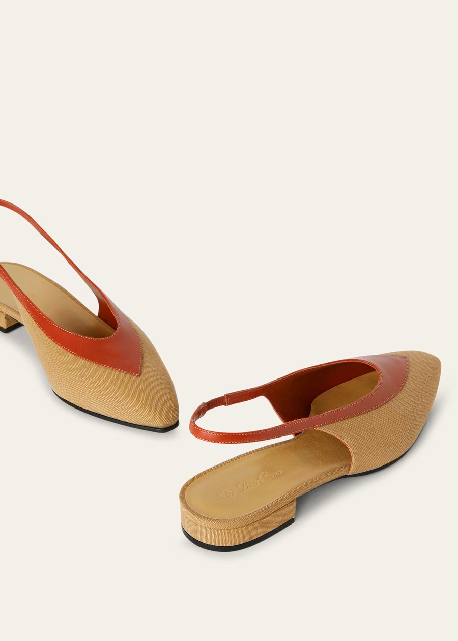 Rebecca Slingback Algodão Hinoki Wood/Deep Kummel