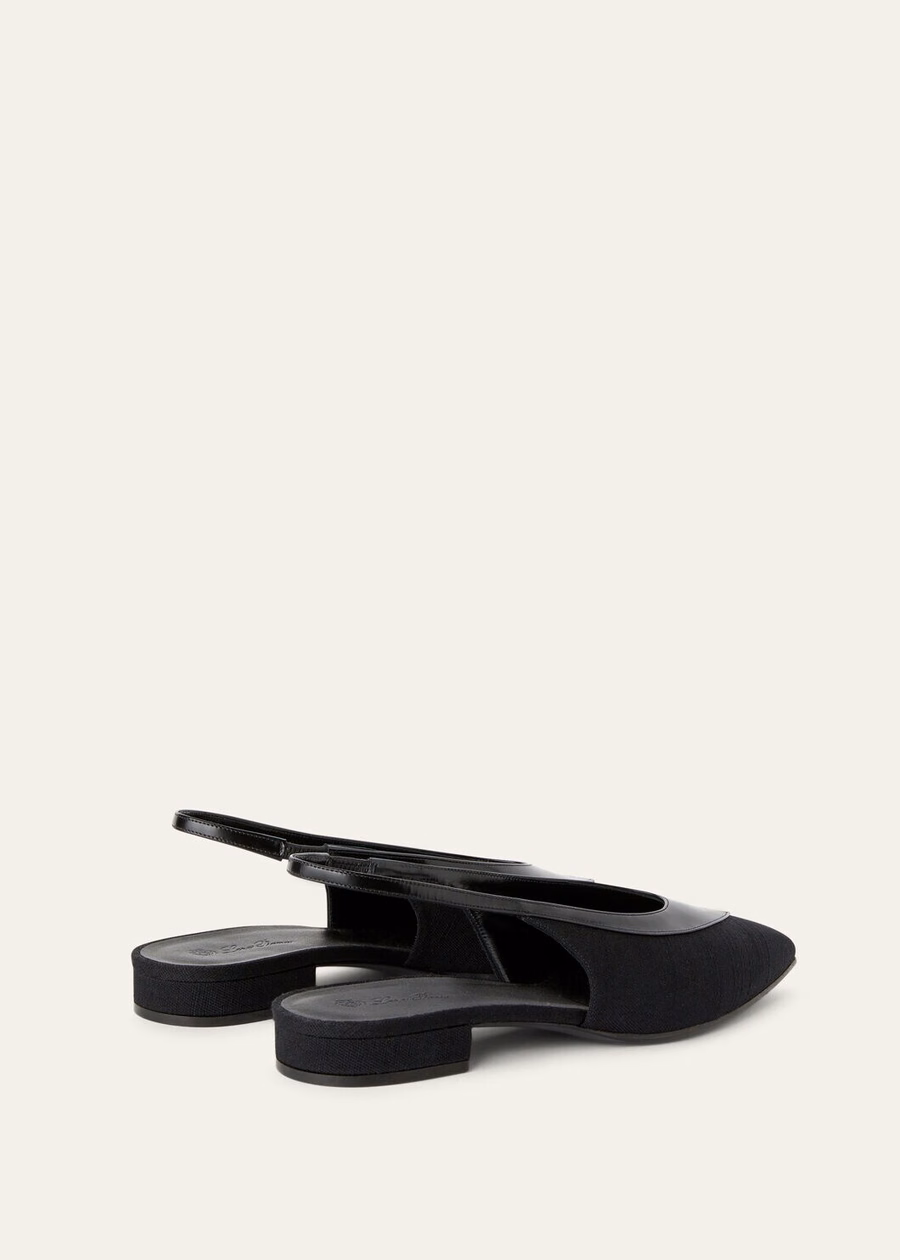 Rebecca Slingback em lã virgem preta