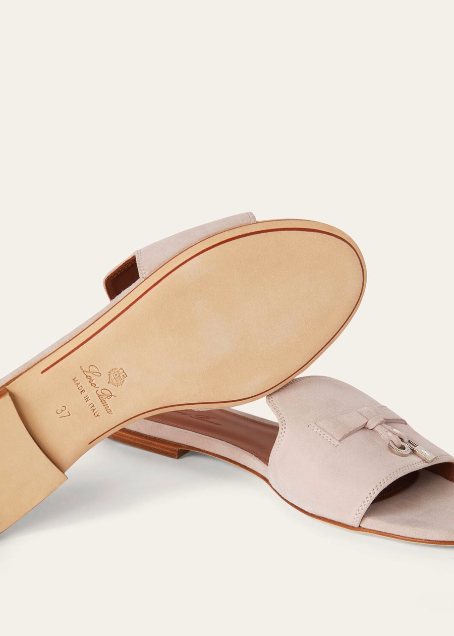 Sandálias Summer Charms em pele de cabra rosa estilo Nouveau