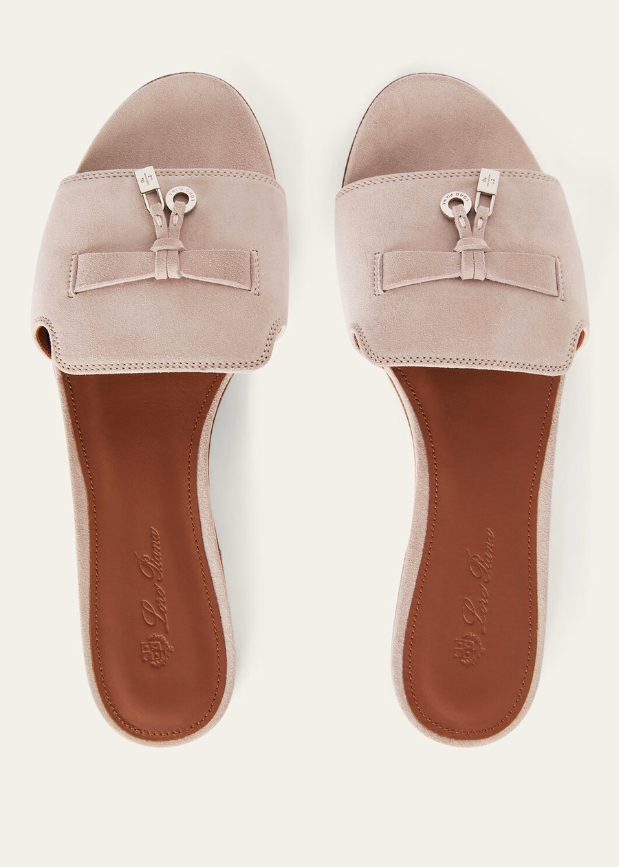 Sandálias Summer Charms em pele de cabra rosa estilo Nouveau