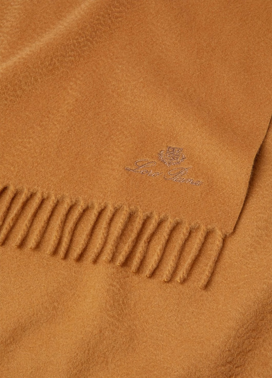 Cachecol Unita pequeno em cashmere cor camelo