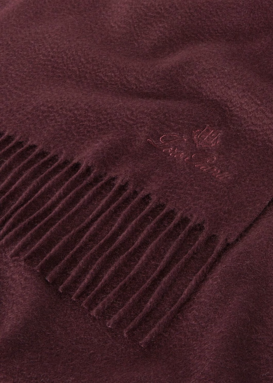Cachecol extra grande Unita Cashmere Bordô Escuro