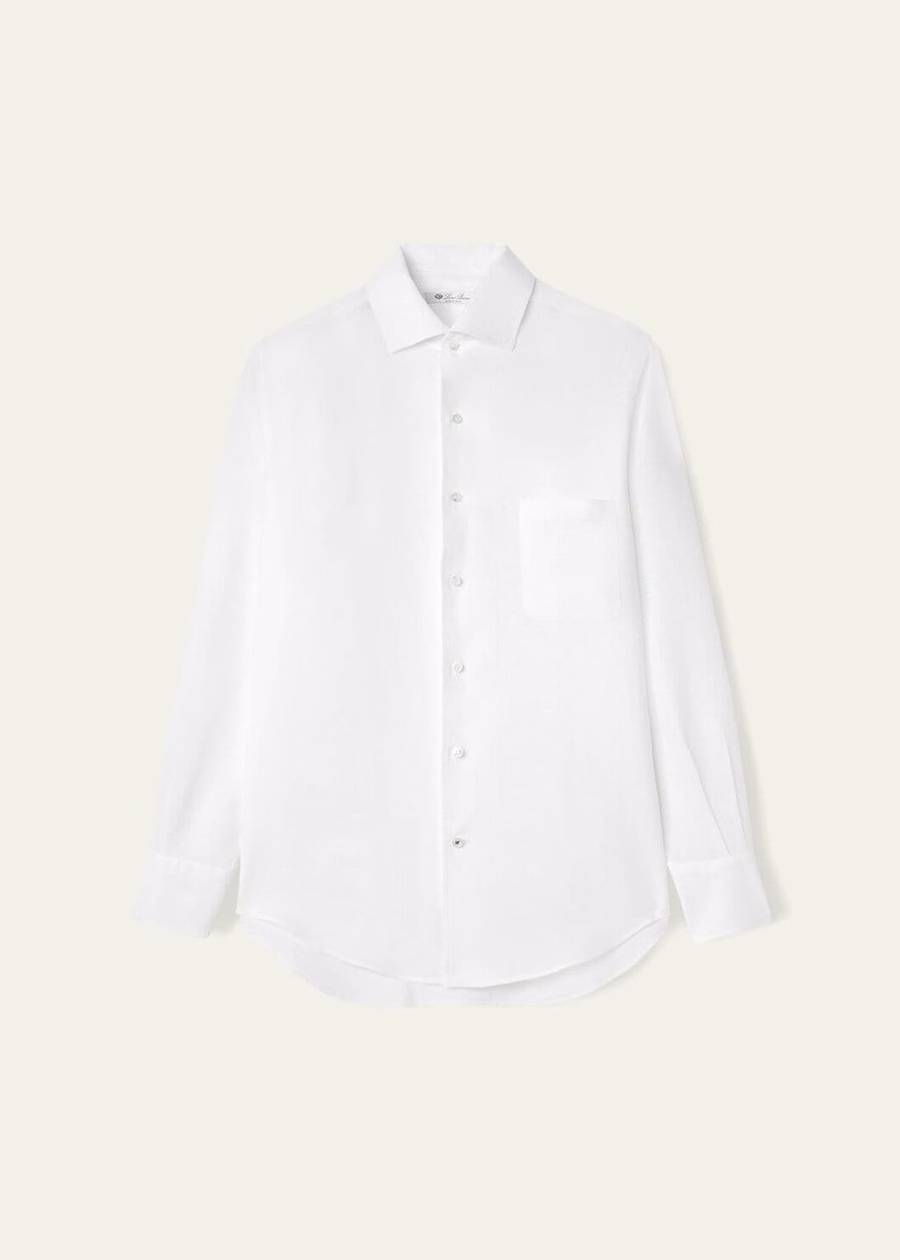Camisa Andre em branco óptico
