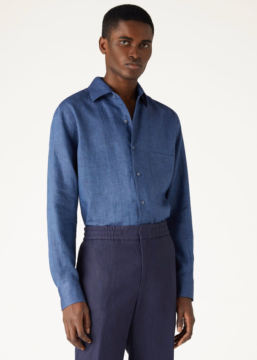 Camisa Andre na cor azul Stillwater