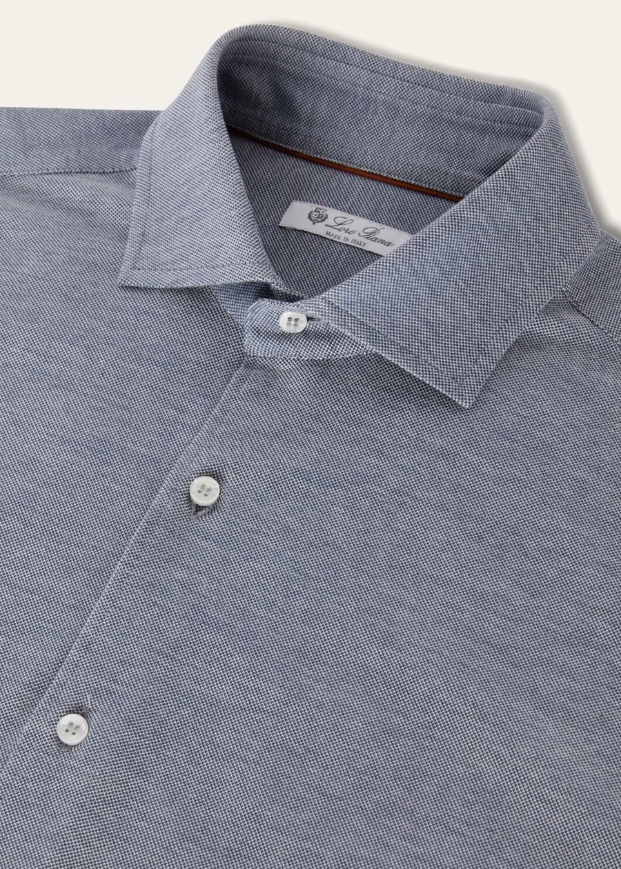 Camisa azul quartzo Andrew Cotton