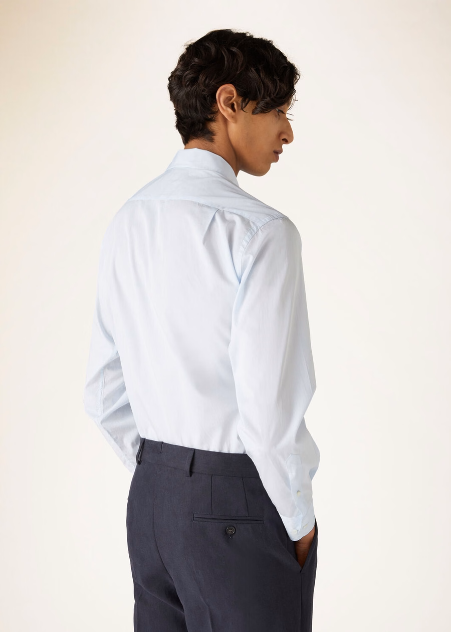 Camisa de algodão Andre azul