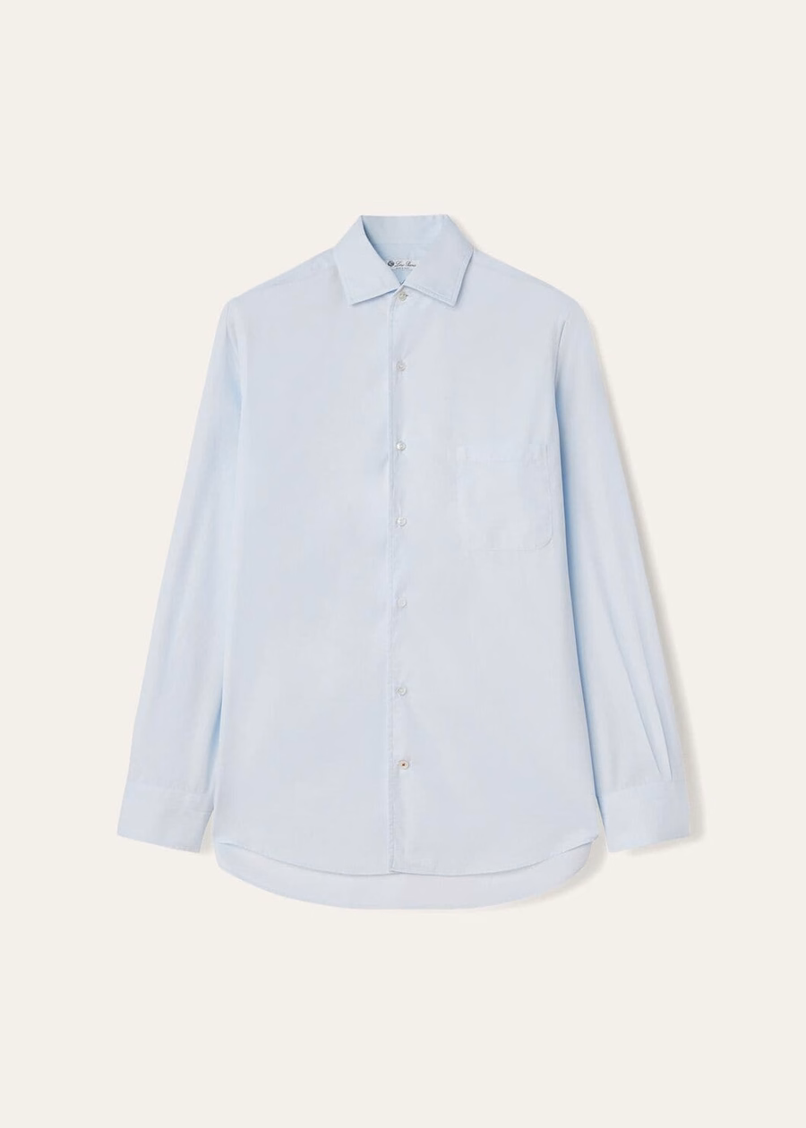 Camisa de algodão Andre azul