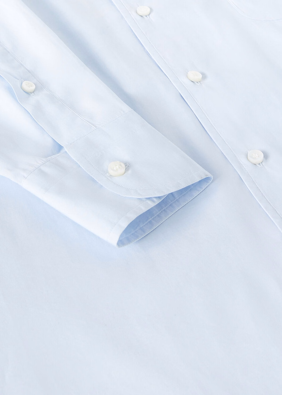Camisa de algodão Andre azul