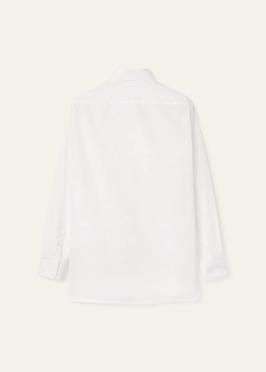 Camisa Internacional de Algodão Branca Óptica